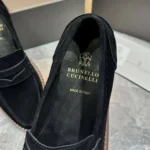 Мужские лоферы Brunello Cucinelli чёрного цвета, артикул 346027 — фото 5