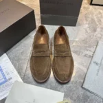 Мужские лоферы Brunello Cucinelli коричневого цвета, артикул 346026 — фото 2