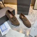 Мужские лоферы Brunello Cucinelli коричневого цвета, артикул 346026 — фото 3