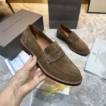 Мужские лоферы Brunello Cucinelli коричневого цвета, артикул 346026 — фото 5