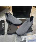 Мужские кроссовки Zegna серого цвета, артикул 346037