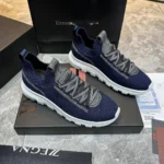 Мужские кроссовки Zegna тёмно-синего цвета, артикул 346031 — фото 3