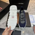 Мужские кроссовки Zegna тёмно-синего цвета, артикул 346031 — фото 9