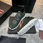 Мужские кроссовки Zegna тёмно-синего цвета, артикул 346030 — фото 6