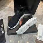 Мужские кроссовки Zegna чёрного цвета, артикул 346034 — фото 6