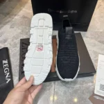 Мужские кроссовки Zegna чёрного цвета, артикул 346034 — фото 9