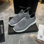 Мужские кроссовки Zegna серого цвета, артикул 346033 — фото 4