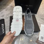Мужские кроссовки Zegna серого цвета, артикул 346033 — фото 9