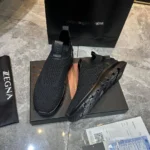 Мужские кроссовки Zegna чёрного цвета, артикул 346038 — фото 6