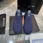 Мужские кроссовки Zegna тёмно-синего цвета, артикул 346039 — фото 2