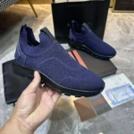Мужские кроссовки Zegna тёмно-синего цвета, артикул 346039 — фото 4