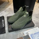 Мужские кроссовки Zegna зелёного цвета, артикул 346040 — фото 4