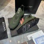 Мужские кроссовки Zegna зелёного цвета, артикул 346040 — фото 6