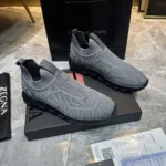 Мужские кроссовки Zegna серого цвета, артикул 346037 — фото 3