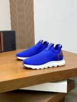 Мужские кроссовки Zegna синего цвета, артикул 343340