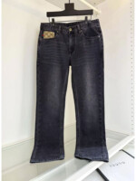 Мужские джинсы Gucci чёрного цвета, артикул 343397