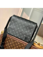 Мужская сумка мессенджер Louis Vuitton чёрного цвета, артикул 344503