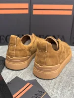 Мужские кеды Zegna коричневого цвета, артикул 344051 — фото 6