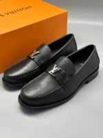 Мужские лоферы Louis Vuitton коричневого цвета, артикул 344062