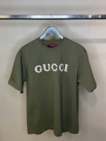 Мужская футболка Gucci цвета хаки, артикул 344108