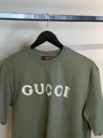 Мужская футболка Gucci цвета хаки, артикул 344108 — фото 3