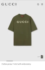 Мужская футболка Gucci цвета хаки, артикул 344108 — фото 4