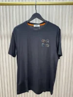 Мужская футболка Hermes чёрного цвета, артикул 344149