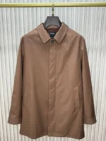 Мужской плащ Zegna коричневого цвета, артикул 344152