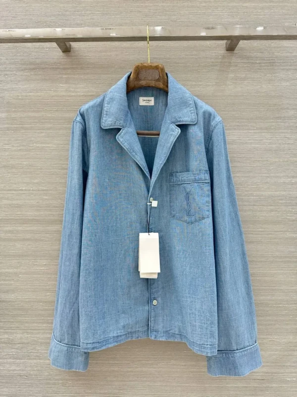 Джинсовая рубашка SAINT LAURENT