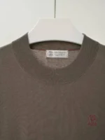 Мужская футболка Brunello Cucinelli коричневого цвета, артикул 344186 — фото 4