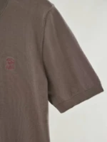 Мужская футболка Brunello Cucinelli коричневого цвета, артикул 344186 — фото 6