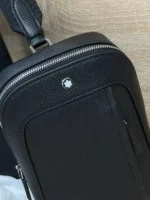 Мужская сумка мессенджер MONTBLANC чёрного цвета, артикул 344204 — фото 4