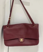 Женская сумка Chanel бордового цвета, артикул 344225 — фото 3