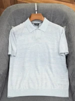 Мужское поло Zegna голубого цвета, артикул 344352