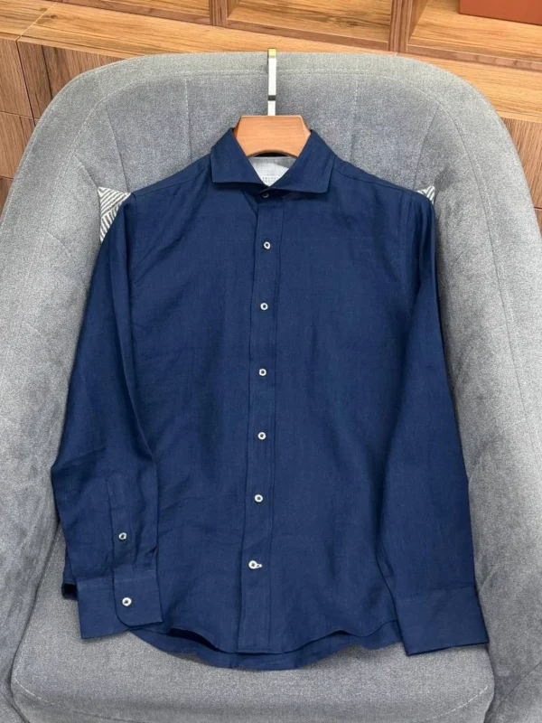 Льняная рубашка BRUNELLO CUCINELLI