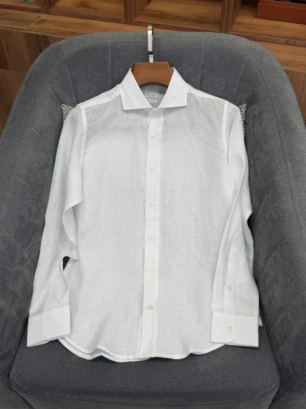 Льняная рубашка BRUNELLO CUCINELLI