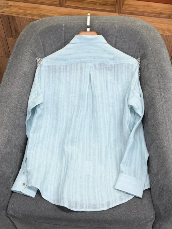 Льняная рубашка KITON — фото 2