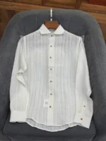 Мужская рубашка Kiton белого цвета, артикул 344369