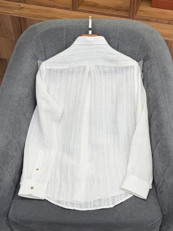 Льняная рубашка KITON — фото 2