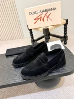 Мужские лоферы Dolce Gabbana чёрного цвета, артикул 344395 — фото 2