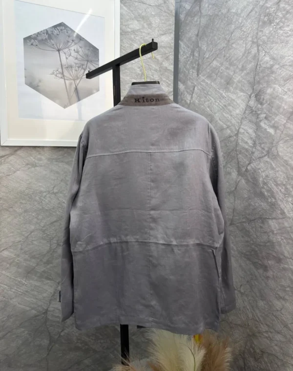 Льняная ветровка KITON — фото 2