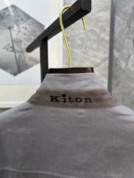 Мужская ветровка Kiton серого цвета, артикул 344402 — фото 5