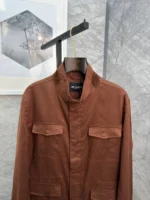 Мужская ветровка Kiton коричневого цвета, артикул 344403 — фото 3