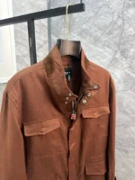 Мужская ветровка Kiton коричневого цвета, артикул 344403 — фото 4