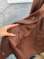 Мужская ветровка Kiton коричневого цвета, артикул 344403 — фото 6