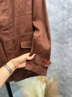 Мужская ветровка Kiton коричневого цвета, артикул 344403 — фото 7