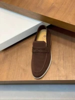 Мужские лоферы Loro Piana коричневого цвета, артикул 344415 — фото 4