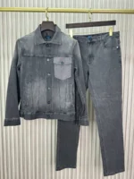 Мужской костюм Kiton серого цвета, артикул 344437