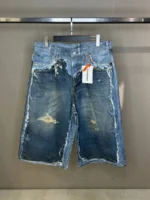 Мужские шорты Acne Studios синего цвета, артикул 344440