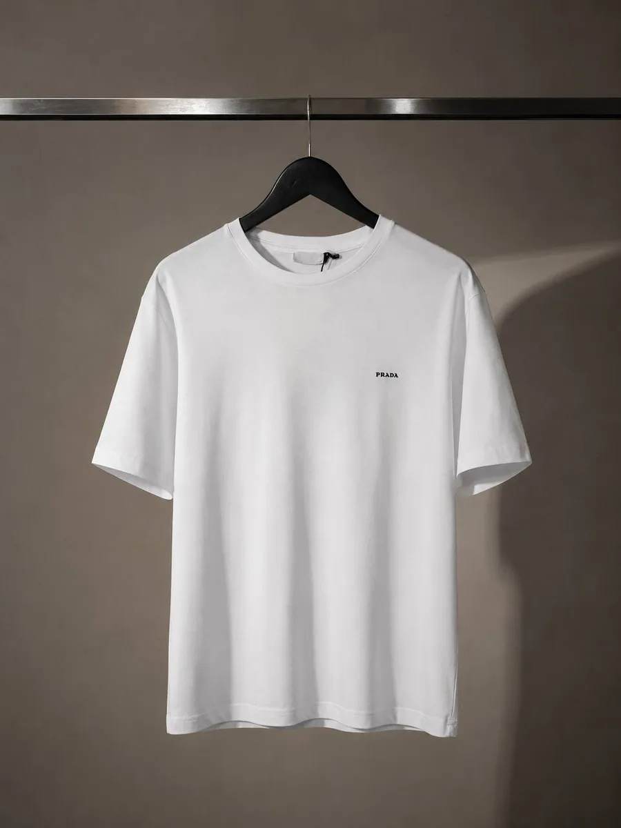 344447_1 Мужская футболка Prada чёрного цвета, артикул 344447